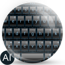 AI Keyboard Theme Frame Blue