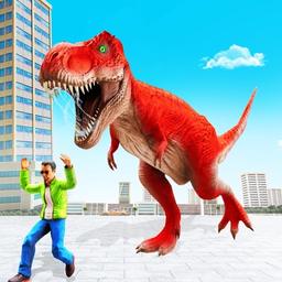 Angry Dino Attack City Rampage: Wild Animal Games