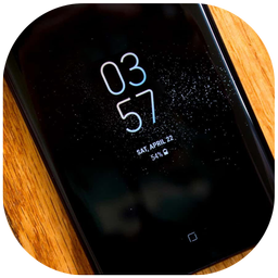 clock widget Always on Display