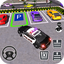 Police Car Park City Highway