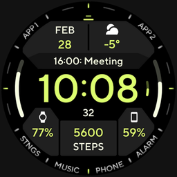 TACT TWO: Wear OS Watch face