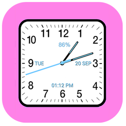 Analog Clock Square Classic