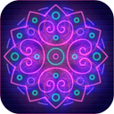 Magic Mirror Mandala Drawing - Symmetry Glow Art