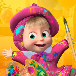 Masha and the Bear Coloring
