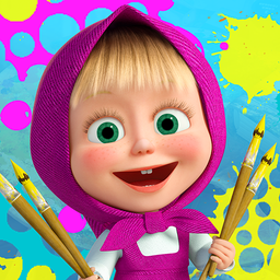 Masha and the Bear: Coloring