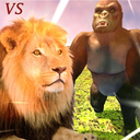 Lion Vs Gorilla : Animal Famil