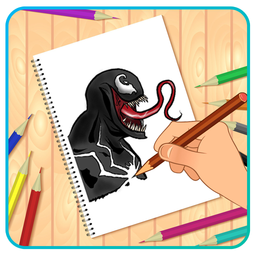How To Draw Superhero Venom