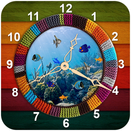 Clock Aquarium Live Wallpaper