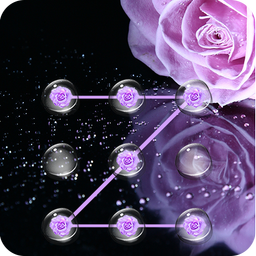 AppLock Theme Purple Rose