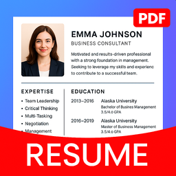 Resume Builder, CV Maker, PDF