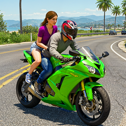 Open World Bike Drive Game 3D