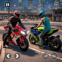 Open World Bike Drive Game 3D