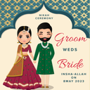 Muslim Wedding Card Maker 2025