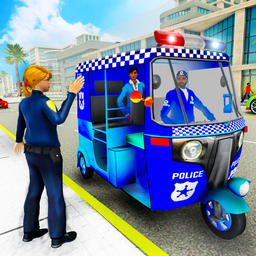 Police Tuk Tuk Rickshaw Games