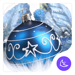 Blue shine ball APUS launcher theme & HD wallpaper