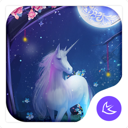 Fantasy Forest Unicorn Moonlight Theme