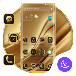 Golden Silk APUS Launcher Theme