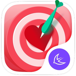 Valentine red heart theme