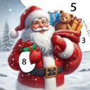 Santa Color Paint By Number