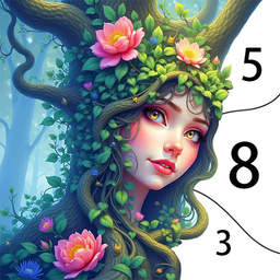 Fantasy Color By Number Game