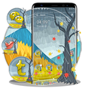 Autumn Rainy Theme Launcher