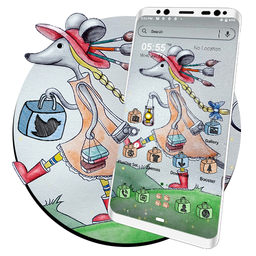 Mice Cartoon Launcher Theme