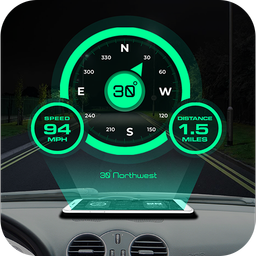 GPS Compass Navigator & HUD Speedometer