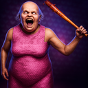 Scary Pink Lady Granny