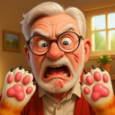 Bad Cat VS Grandpa Prank Game