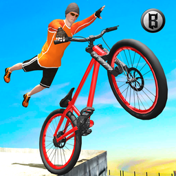 Rooftop BMX Bicycle Tracks 3D