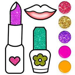Glitter Beauty Coloring Pages