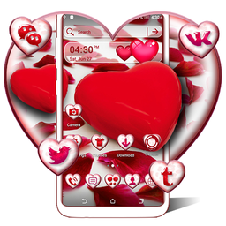 دانلود برنامه Red Heart Theme Launcher اندروید | بازار