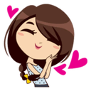 Emoji girly stickers - WAstickerapps