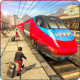 Train Simulator Driving Uphill Train Game