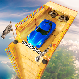 Vertical Mega Ramp Impossible Car Stunts