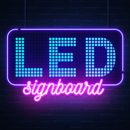 Lightboard:Scrolling Neon Text