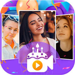 Birthday video maker with song and name