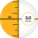 Pocket Ruler - Measure in inch