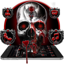 Black and White Horror Skull Theme