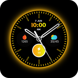 Always on display clock widget