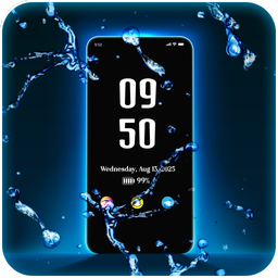 Always on display clock widget