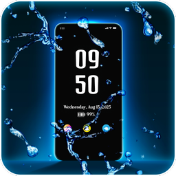 Always on display clock widget