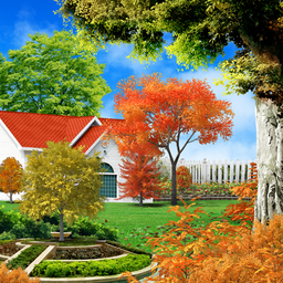 Autumn Garden Live Wallpaper