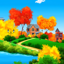 Sunny Autumn Day Live Wallpaper