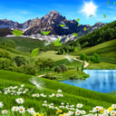 Summer Landscape Wallpaper