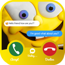 Incoming  Call From sponge  - Fake Video Call bob