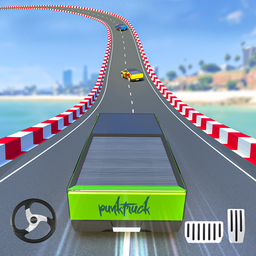 Ev Truck Stunt Race Car Games