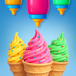 بازی بستنی رنگین کمانی