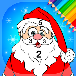 Xmas Coloring Book By Numbers