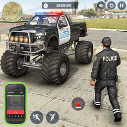 Police 4x4 Monster Truck Games